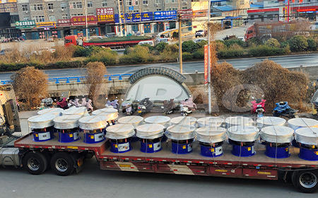 內(nèi)蒙烏蘭察布客戶(hù)訂購(gòu)的直徑600mm漿液篩發(fā)貨