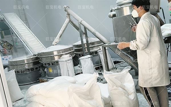 某食品加工企業(yè)白糖車間投料篩分設(shè)備