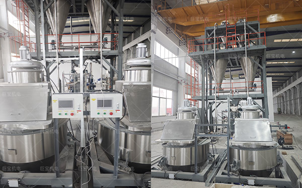 某客戶現(xiàn)場(chǎng)投料定量輸送系統(tǒng)